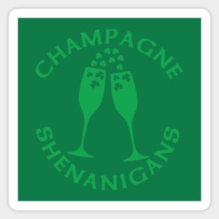 Champagne Shenanigans Sticker